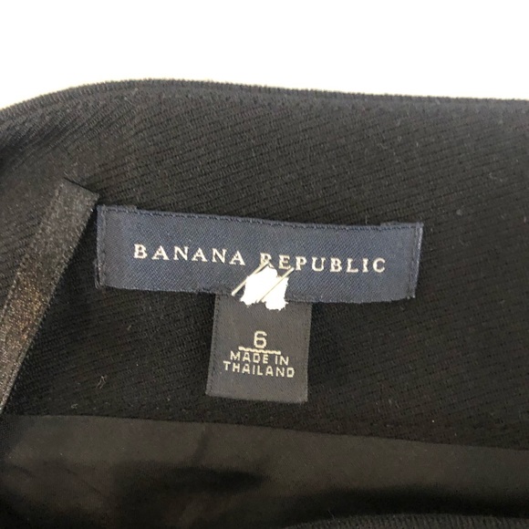 Banana Republic black wool skirt size 6 - Picture 5 of 6